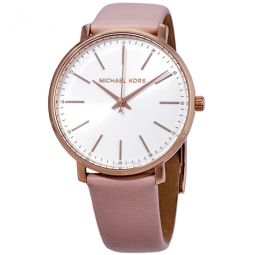 Pyper White Dial Pink Leather Ladies Watch