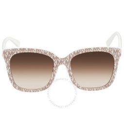 San Marino Brown Gradient Square Ladies Sunglasses