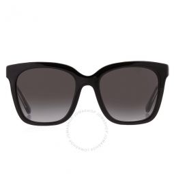 San Marino Dark Gray Gradient Square Ladies Sunglasses