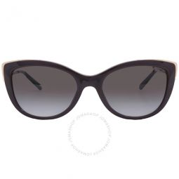 South Hampton Dark Gray Gradient Cat Eye Ladies Sunglasses