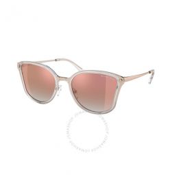 Turin Pink Mirror Gradient Butterfly Ladies Sunglasses