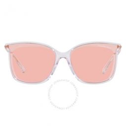 Zermatt Light Pink Tint Square Ladies Sunglasses