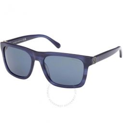 Colada Blue Rectangular Mens Sunglasses
