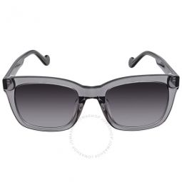 Gradient Gray Flash Square Mens Sunglasses