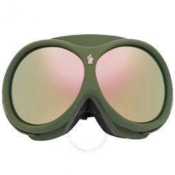 Grey Mirror Mask Unisex Sunglasses
