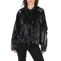 Ladies Black Tiya Hooded Jacket, Brand Size 3 (Large)