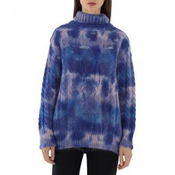 Ladies Cable Knit Tie-dye Jumper, Size Small
