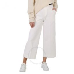 Ladies Cotton Gabardine Cropped Dress Pants, Brand Size 40 (US Size 8)
