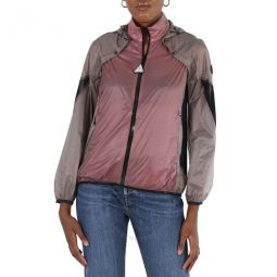 Ladies Dark Pink Mesquier Nylon Jacket, Brand Size 0 (X-Small)