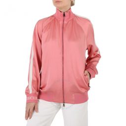Ladies Pink Satin Track Jacket, Brand Size 46 (Large)