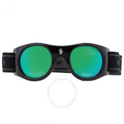 Mask Blue Emerald Gold Mirror Goggles Unisex Sunglasses