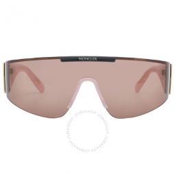 Ombrate Burned Pink Shield Unisex Sunglasses