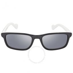Smoke Mirror Rectangular Mens Sunglasses