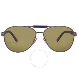 Steller Polarized Yellow Pilot Unisex Sunglasses