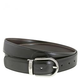Reversible Black/Brown Leather Belt