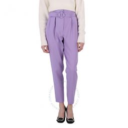 Ladies Violet Straight Leg Trousers, Brand Size 36 (US Size 2)