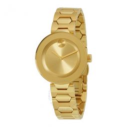 Bold Gold Dial Ladies Watch