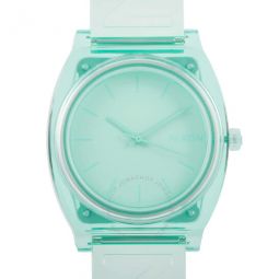 Time Teller P Transparent Mint Quartz Ladies Watch