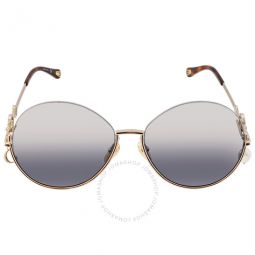 Open Box - Blue Round Ladies Sunglasses