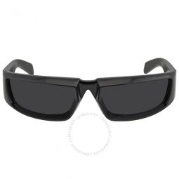 Open Box - Dark Gray Wrap Ladies Sunglasses