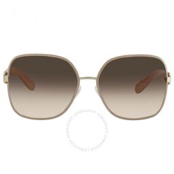 Open Box - Brown Gradient Butterfly Ladies Sunglasses