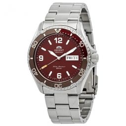Automatic Red Dial Mens Watch