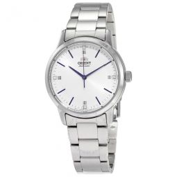 Contemporary Automatic White Dial Ladies Watch