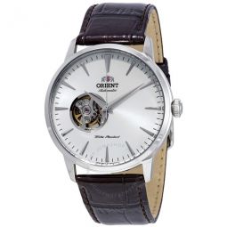Open Heart Automatic White Dial Mens Watch