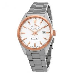Star Automatic White Dial Basic Date Mens Watch