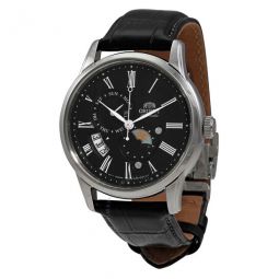 Sun and Moon Automatic Black Dial Mens Watch