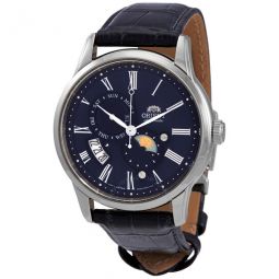 Sun and Moon Automatic Blue Dial Mens Watch