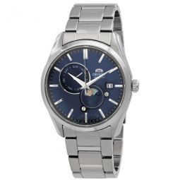 Sun and Moon Blue Dial Mens Watch