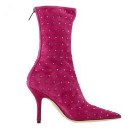 Ladies Pink Ruby Holly Mama Ankle Boots, Brand Size 38 ( US Size 8 )