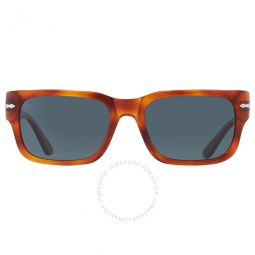 Polarized Dark Blue Rectangular Unisex Sunglasses