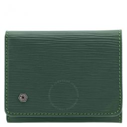 Leather Wallet- Green Wave