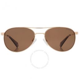 Core Bronze Polarized Pilot Ladies Sunglasses