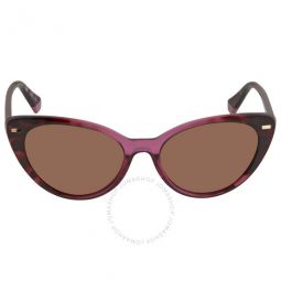 Polarized Bronze Cat Eye Ladies Sunglasses