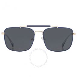 Polarized Grey Navigator Mens Sunglasses