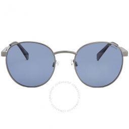 Polarized Blue Mirrror Round Unisex Sunglasses