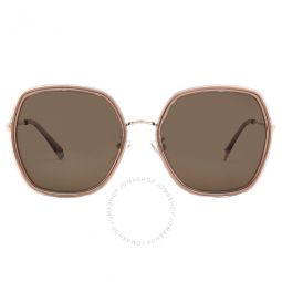 Polarized Bronze Geometric Ladies Sunglasses