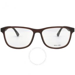 Unisex Brown Square Eyeglass Frames