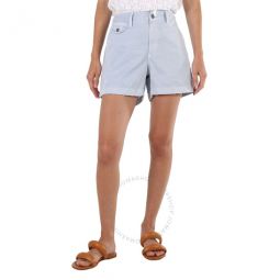 Ladies Blue Slim Shorts, Brand Size 6