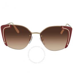 Brown Gradient Butterfly Mens Sunglasses