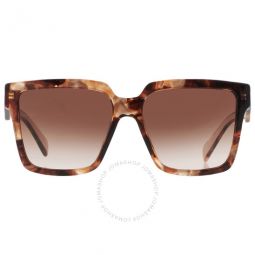 Brown Gradient Sport Ladies Sunglasses