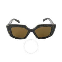 Dark Brown Irregular Ladies Sunglasses