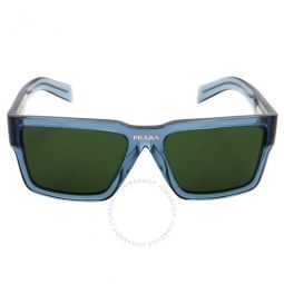 Dark Green Rectangular Ladies Sunglasses