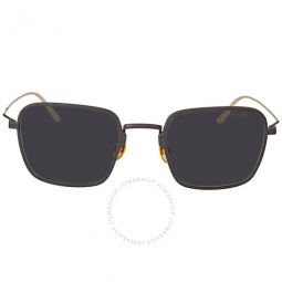 Dark Grey Rectangular Titanium Ladies Sunglasses