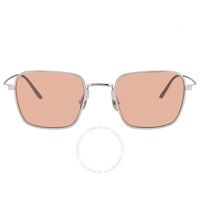 Dark Pink Square Ladies Titanium Sunglasses