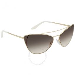 Light Brown Gradient Light Grey Pilot Ladies Sunglasses