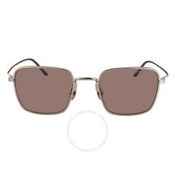 Light Brown Square Ladies Titanium Sunglasses